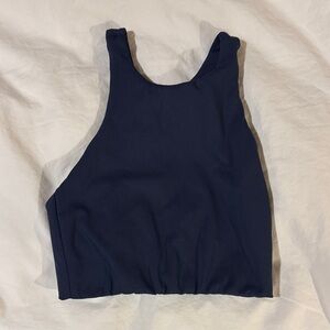 Navy Blue Sports Bra